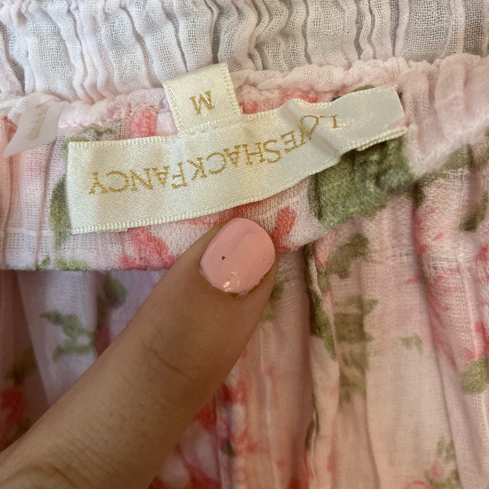 LoveShackFancy Pink Floral Zinnia Skirt - Picture 6 of 9
